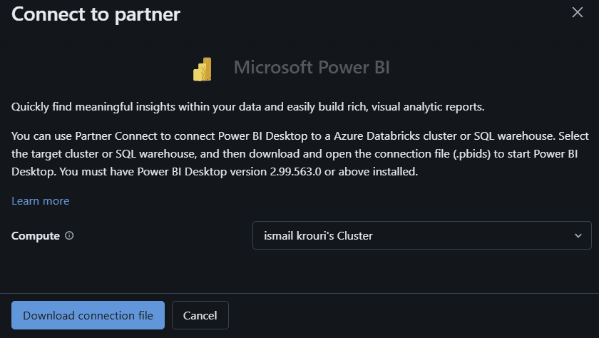 Real-time Power BI report — 1